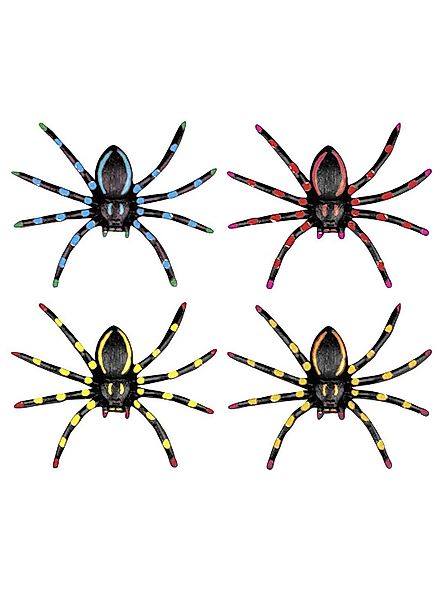 Widdmann Dekofigur Neon Spinnen Set, Vier günstig online kaufen
