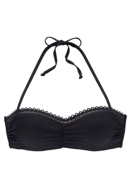 s.Oliver Bügel-Bandeau-Bikini-Top "Aiko" mit Häkeloptik günstig online kaufen