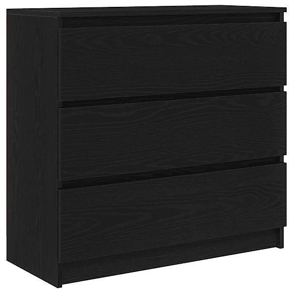vidaXL Sideboard Schwarz Eichen-Optik 80x35x76 cm Holzwerkstoff 861734 günstig online kaufen