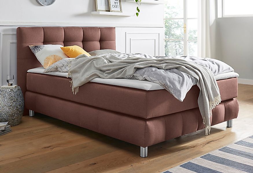 andas Boxspringbett Salo, incl. Topper, 6 günstig online kaufen