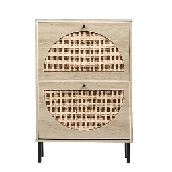 Furnishings Home Schuhschrank Schuhregal Step 2 Schuhständer Rattantüren Sc günstig online kaufen