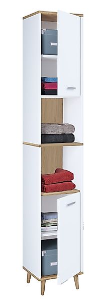 VCM Hochschrank Holz Badmöbel Bad Hochschrank günstig online kaufen