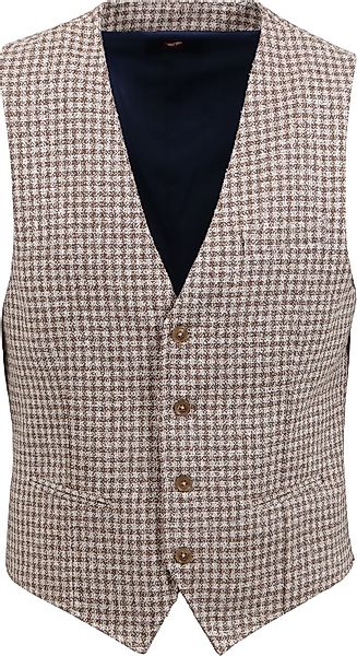 Suitable Gilet Beige Kariert - Größe 50 günstig online kaufen