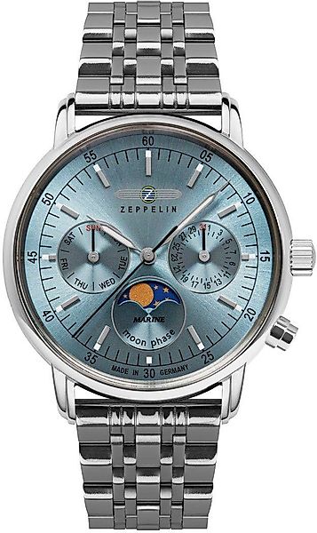 ZEPPELIN Multifunktionsuhr LZ 14 Marine Moonphase günstig online kaufen
