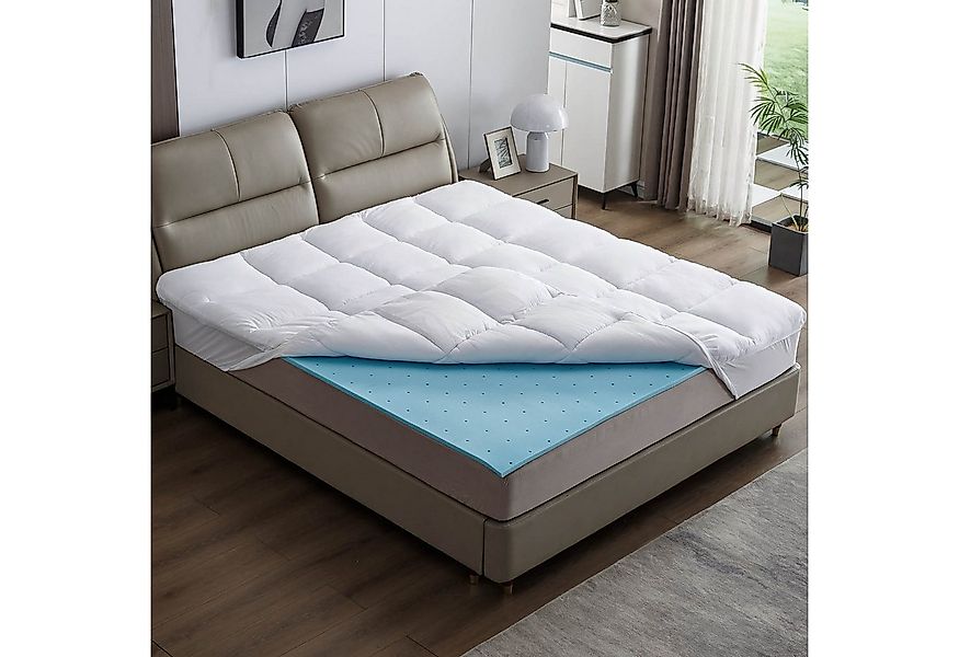 AMBINESS, Topper Matratzentopper mit Memory Foam Gel Kern 80x200cm - 180x20 günstig online kaufen