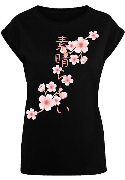 F4NT4STIC T-Shirt PLUS SIZE Kirschblüten Asien günstig online kaufen