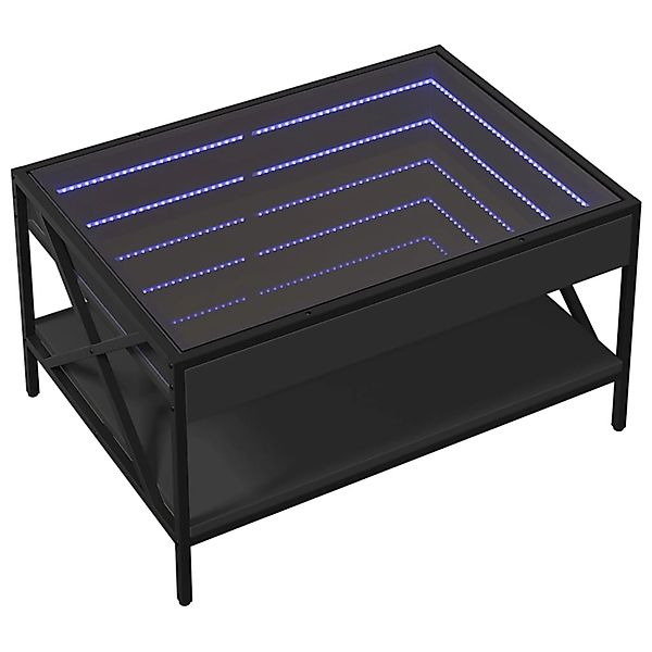 vidaXL Couchtisch mit Infinity-LED Schwarz 70x50x38 cm 847702 günstig online kaufen