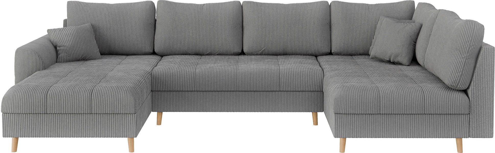 Home affaire Wohnlandschaft "CHARRE U-Form mit Ottomane, Maße B/T/H: 310/16 günstig online kaufen