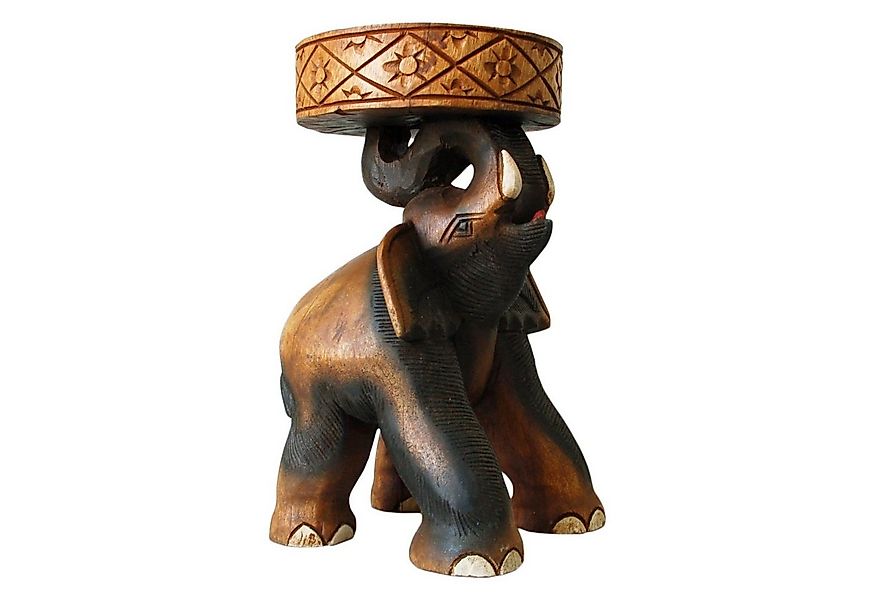 Thaiboo Blumenhocker Beistelltisch Elefant Elefantentisch 41cm günstig online kaufen