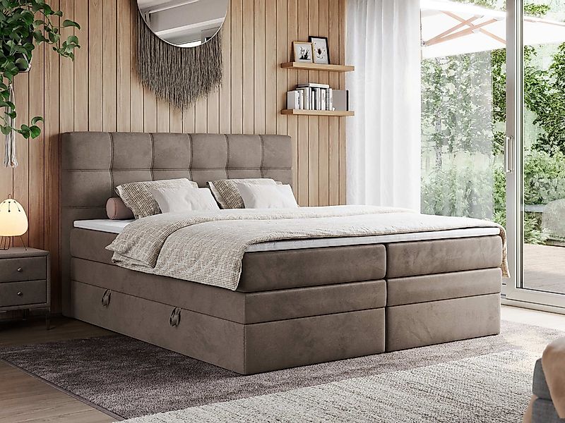 MKS MÖBEL Boxspringbett ERNI KING (T30-Schaum, günstig online kaufen