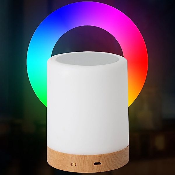 REDOM Nachttischlampe LED Tischlampe Ambientebeleuchtung, mit günstig online kaufen