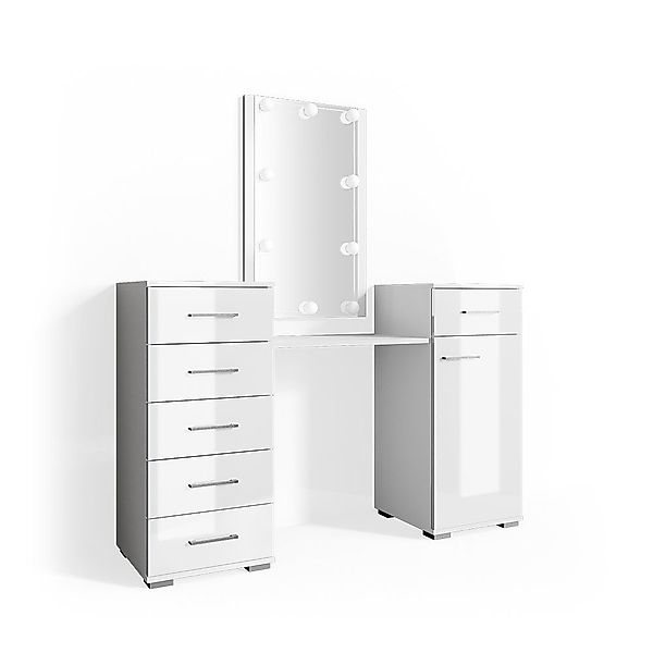 Vicco Schminktisch Zoe, Weiß, 140 cm günstig online kaufen