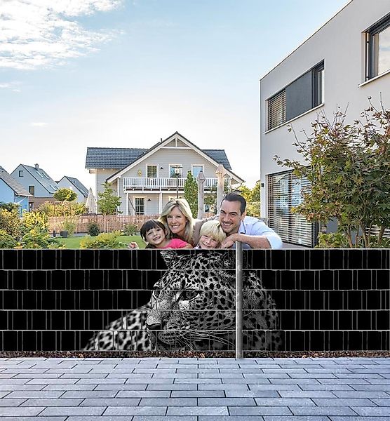 MyMaxxi Sichtschutzstreifen Sichtschutzstreifen Leopard grau Sichtschutz günstig online kaufen