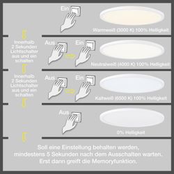 my home LED Deckenleuchte Enno, Dimmfunktion, günstig online kaufen