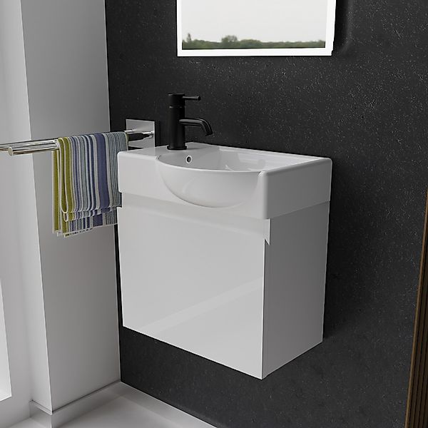 Alpenberger Badmöbel-Set - Gäste WC Waschbecken günstig online kaufen