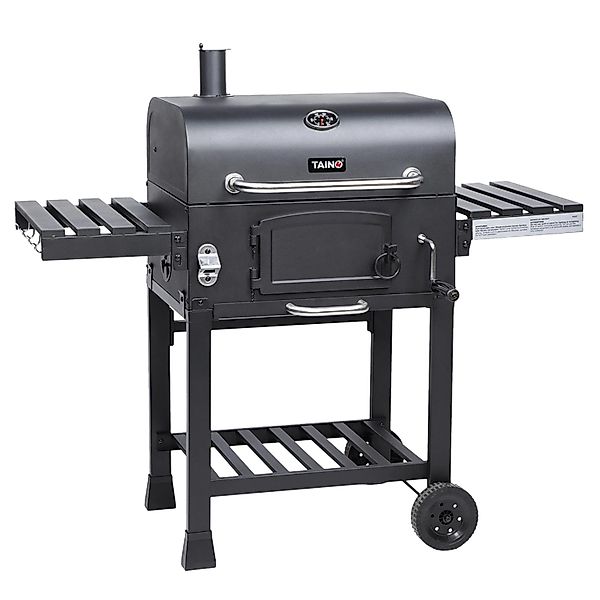 Taino Hero XL Holzkohlegrill BBQ Grillwagen Smoker Räucherofen Kohle günstig online kaufen