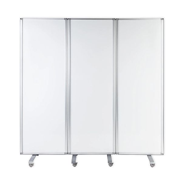 KARAT Mobile Trennwand Dreiteiliges Whiteboard Magnetisch 180 x 180 cm günstig online kaufen