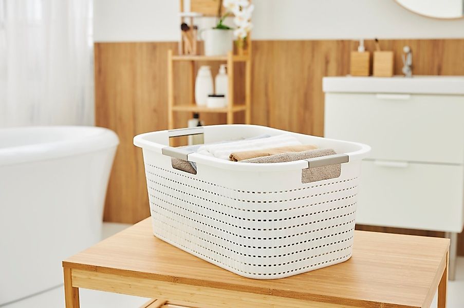 ROTHO Wäschekorb Wäschebox 40L COUNTRY, ergonomische günstig online kaufen