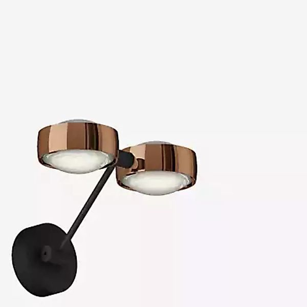 Occhio Sento Parete Doppio 20 Up D Wandleuchte LED, Kopf rosegold/Body schw günstig online kaufen