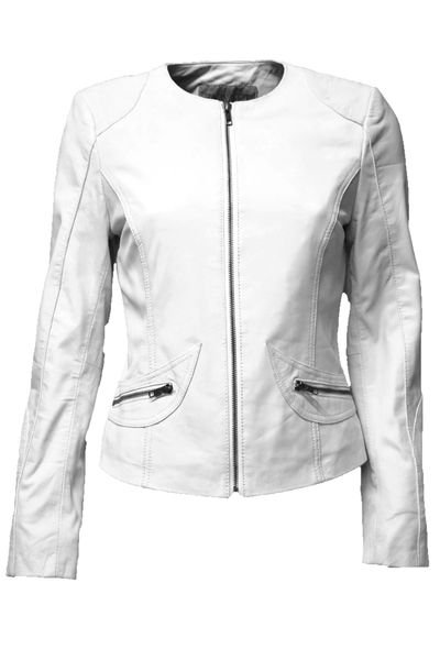 Zimmert Leather Lederjacke Bea (1-St) kragenlos, günstig online kaufen