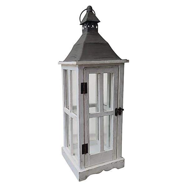 Aspinaworld Kerzenlaterne Laterne 56 cm weiß günstig online kaufen