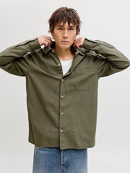 Jack & Jones Langarmhemd JJETRISTAN OVERSHIRT LS SN mit Knopfleiste günstig online kaufen