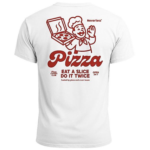 Neverless Print-Shirt Herren T-Shirt Backprint Pizza Print Spruch Lustig Gr günstig online kaufen