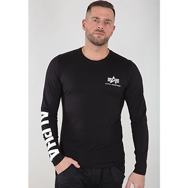 Alpha Industries  Langarmshirt Sleeve Print Heavy LS - black günstig online kaufen