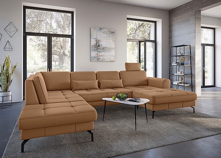 sit&more Wohnlandschaft »Bendigo U-Form« inklusive Sitztiefenverstellung, B günstig online kaufen