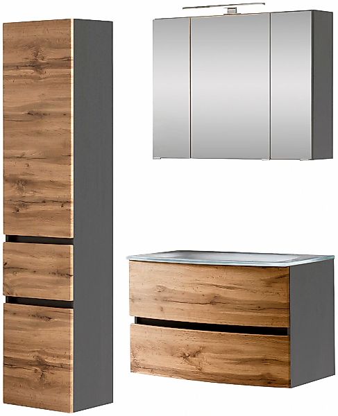 welltime Badezimmer-Set "Kaunas" Set, 3 Stk. tlg. günstig online kaufen