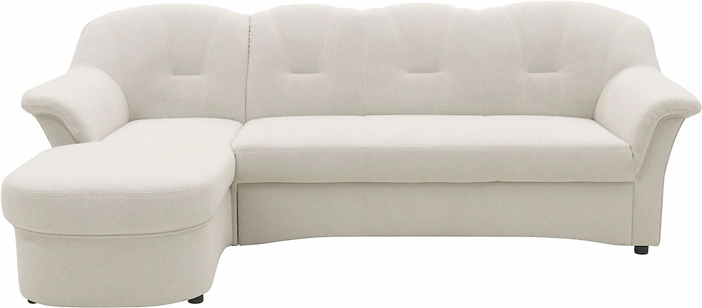 DOMO collection Ecksofa "Flores Schlafsofa, B/T/H: 233/142/86 cm, L-Form" w günstig online kaufen