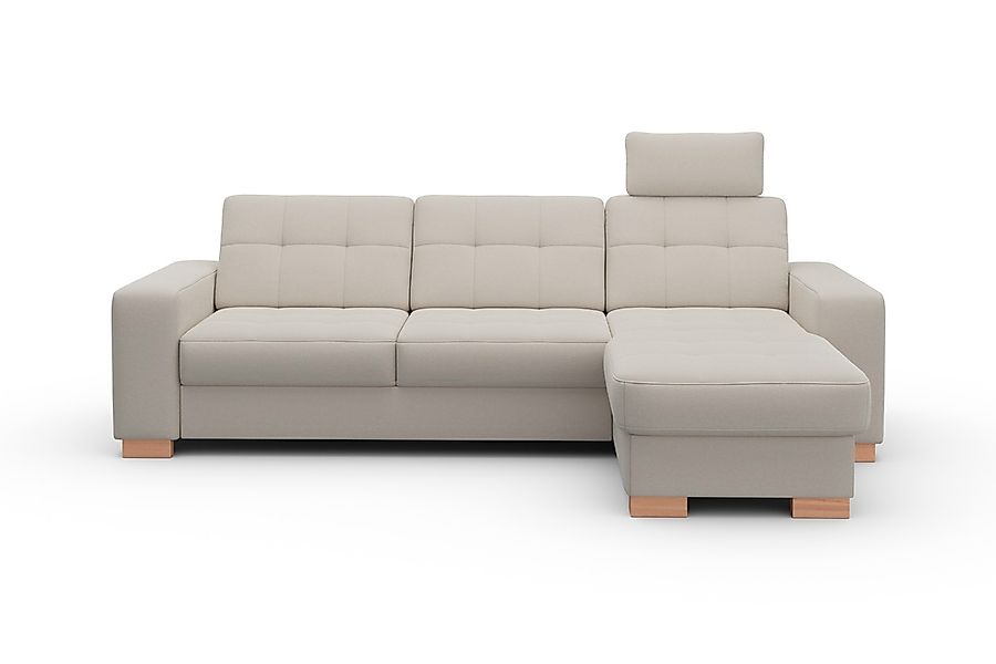 sit&more Ecksofa »Quincy L-Form«, wahlweise mit Bettfunktion und Bettkasten günstig online kaufen