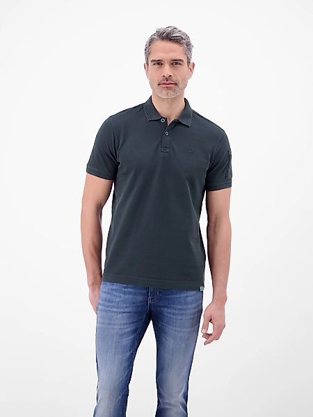 LERROS Poloshirt "Poloshirt, unifarben aus gestreiftem Piqué-Gewebe" günstig online kaufen