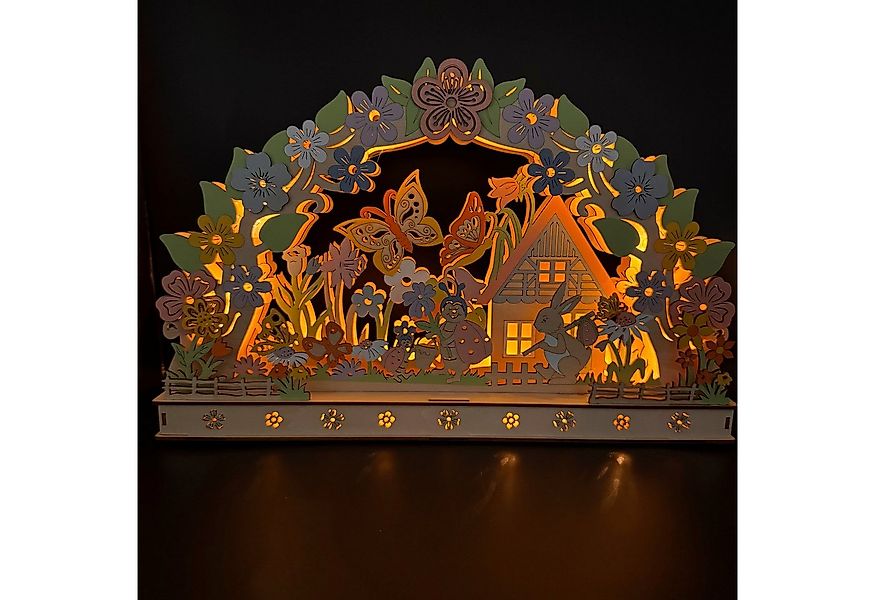 Online-Fuchs LED Schwibbogen für den Frühling, Ostern - Lichterbogen mit Ti günstig online kaufen