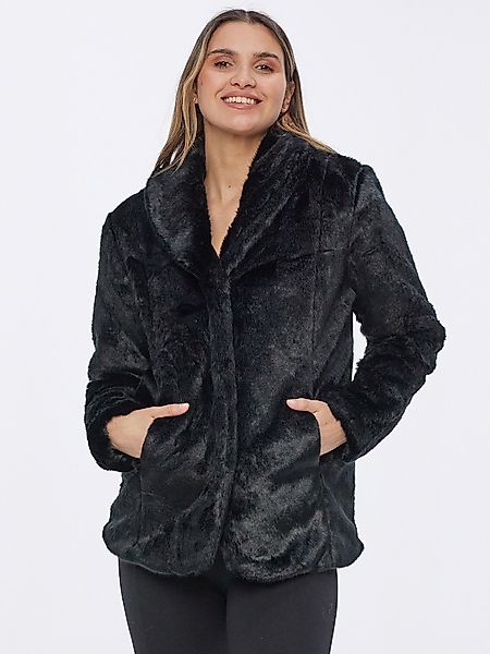 Georg Stiels Fellimitatjacke Webpelzjacke figurumspielend mit günstig online kaufen