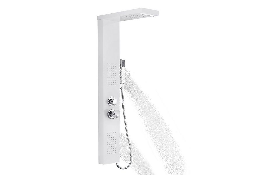 FIVMEN Duschsystem Duschpaneel Edelstahl Gebürstet Duscharmatur Duschset mi günstig online kaufen