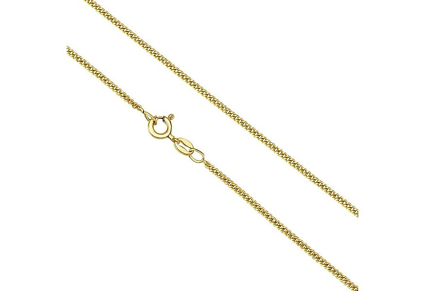 Vivance Collierkettchen 925 Sterling Silber vergoldet Panzerkette 45 cm günstig online kaufen