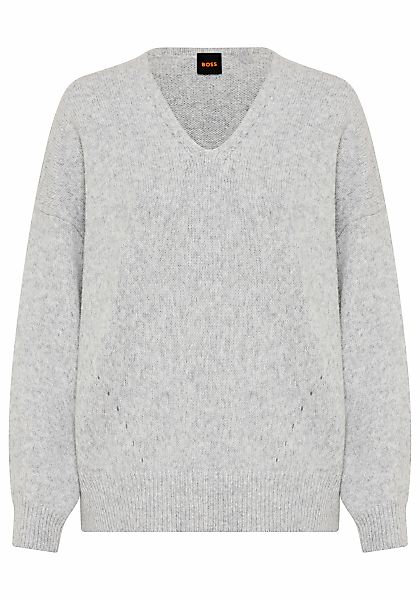 BOSS ORANGE Strickpullover "Fondyssa Premium Damenmode" im Relaxed Fit, V-A günstig online kaufen