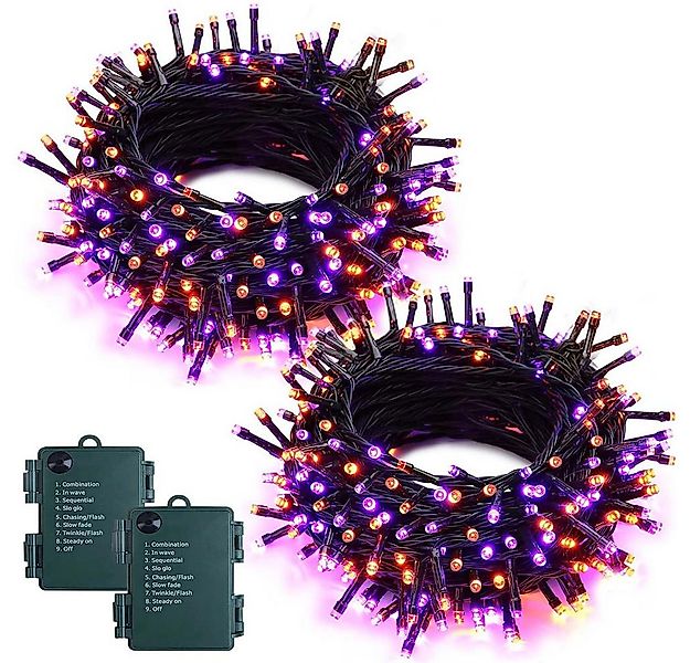 MUPOO LED-Lichterkette Halloween Lichterkette 5/10m,Weihnachtsdeko,Timer, B günstig online kaufen