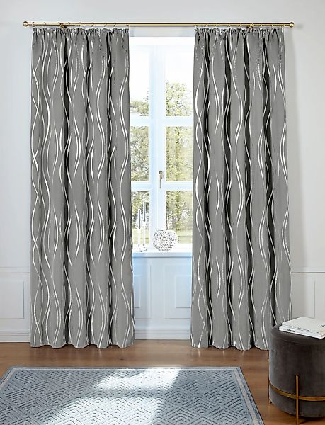 my home Vorhang "Prag" Kräuselband 1 Stk. tlg. Verdunkelungsvorhang, einsei günstig online kaufen