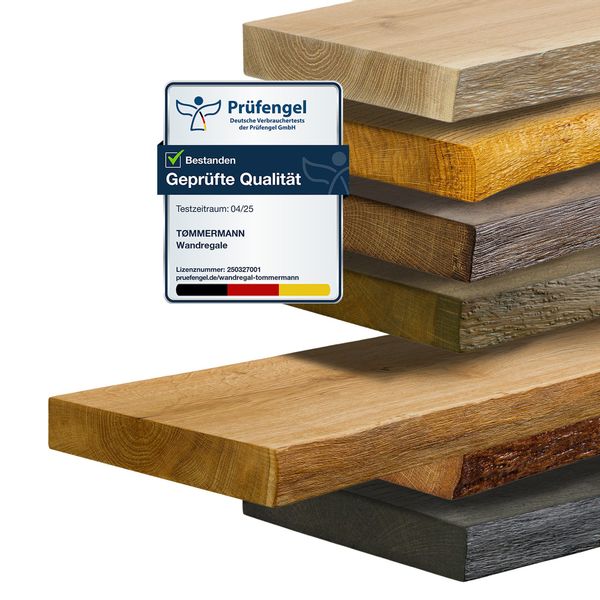 tømmermann Wandregal Schweberegal Holzregal mit Baumkante günstig online kaufen