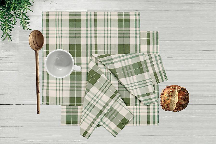 my home Stoffserviette "Candise" Check Muster günstig online kaufen