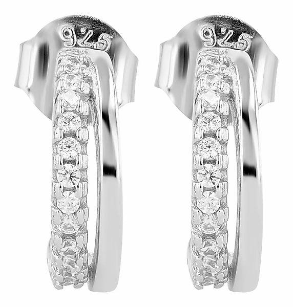 Adelia´s Paar Ohrhänger "Damen Ohrringe – Ohrstecker aus 925 Silber mit Zir günstig online kaufen