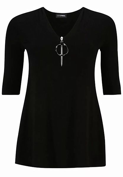 Doris Streich Tunika Long-Shirt mit Reißverschluss mit Reißverschluss günstig online kaufen