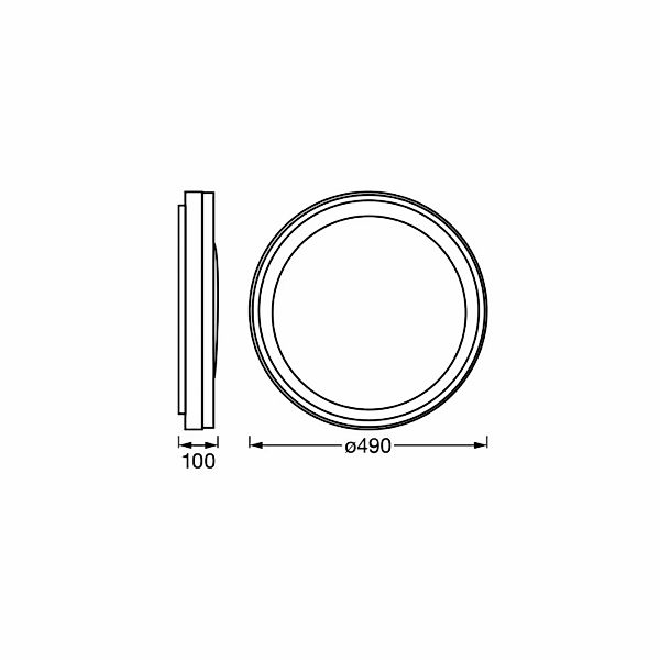 OSRAM SMART+ WiFi Deckenlampe ORBIS ZEST, weiß 50 cm RGB CCT günstig online kaufen
