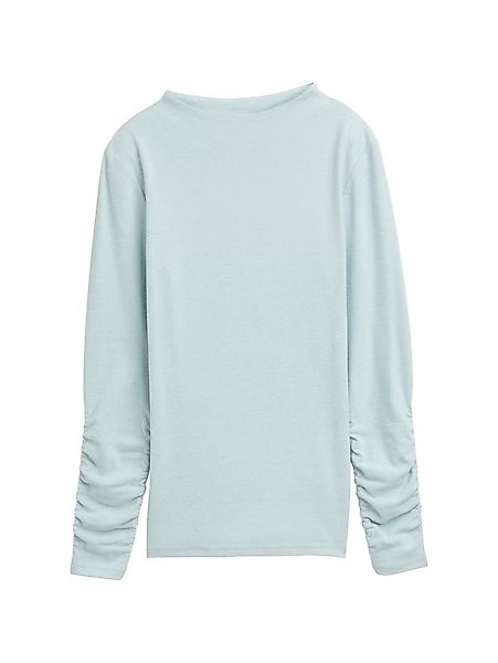 TOM TAILOR T-Shirt Langarmshirt mit Raffärmeln günstig online kaufen