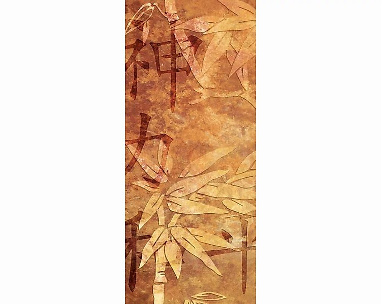 Trtapete "Bambus Design" 0,91x2,11 m / selbstklebende Folie günstig online kaufen
