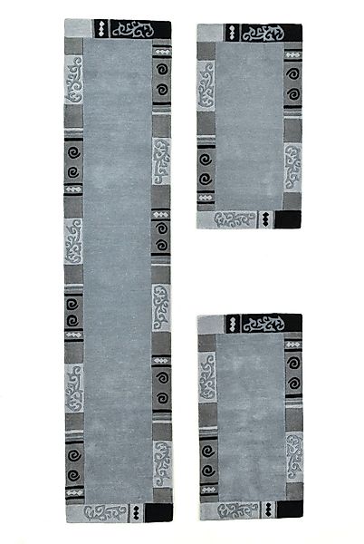 THEKO Teppich   ¦ grau ¦ Wolle ¦ Maße (cm): B: 70 H: 1,4 Teppiche > Bettumr günstig online kaufen