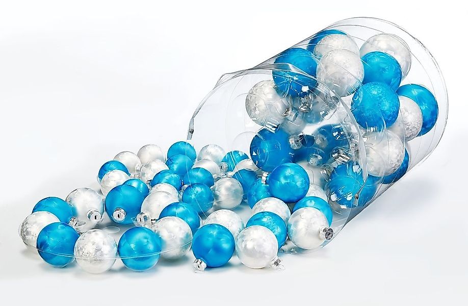 JACK Christbaumschmuck JACK 60x Inge Glas Christbaumkugeln 4 5 6 7 cm Eisla günstig online kaufen