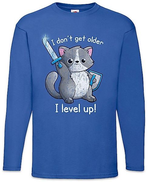 Urban Backwoods Langarmshirt I Don't Get Older I Level Up Cat Langarm T-Shi günstig online kaufen